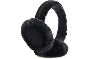 GNEGNI LIFE Winter Earmuffs for Women Fax Fur Fluffy Plush Earmuff Warm Earwarmer Furry Ear Covers for Skiing Skating Hiking