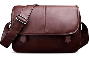 FANDARE Nuovo Borse a spalla Borsa a Tracolla da Uomo Sacchetto del Messaggero Zaino monospalla da uomo PU Borse Messenger Ventiquattrore Borsello per lavoro festa Viaggio Lavoro Impermeabile Borsetta