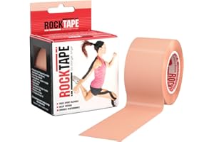 RockTape Bande élastique thérapeutique Unisexe, Bande Physio Sportive sans Latex pour épaule, Cheville, coude, Poignet, attelles de Tibia et Soutien du Genou