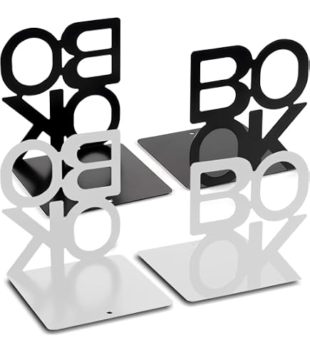 Bolis Italia Fermalibro In Acciaio Laccato Argento 19,5x14x15,5 Cm – Reggilibri Elegante Per Libreria