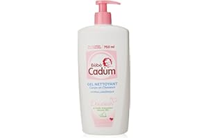 Cadum Bébé Cadum Reinigungsgel für Körper und Haar mit Mandelöl, Bio-Mandelöl, für Babys, 750 ml