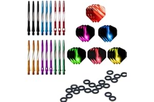 Fléchettes ToBeIT - En aluminium - Pointe en métal - Pour des fléchettes souples