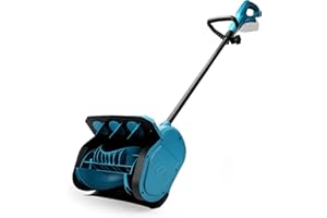 KISTRBA Battery Snow Blower Compatible with Makita 18 V Lithium Battery, 1200 W Brushless Electric Snow Blower, 15.2 cm Clearing Height, 33 cm Cleaning Width, 8 m Throwing Distance, 45° Adjustable Direction