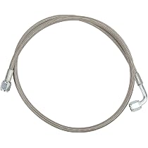 Ligne Huile Turbo 4AN - Tuyau Acier Inox 90° Pour Turbocompresseur (12 Pouces)