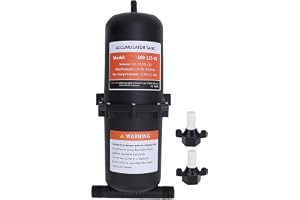1L Ackumulatortank, Förtrycksackumulatortank för Husbil, Båt, Resesläp, Husvagn, 1/2 MNPT-port, Maximalt 125PSI, Flödeskontro