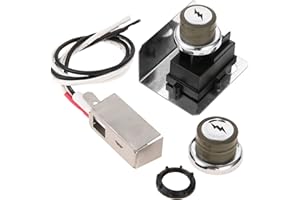 Hicello Kit d'allumage électronique à gaz de rechange pour Weber 91360 Spirit E-310, E-320 200, E-210, Spirit 300 et autres barbecues à gaz (2009-2012) avec panneau de commande latéral (2 sorties)