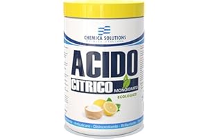 HYTAMA TOOLS Acido Citrico Monoidrato Ecologico Multifunzione, Detersivo pavimenti, Pulizia Calcare lavatrice,Brillantante Decalcificante,Alimentare E330 1Kg Chemica Solutions