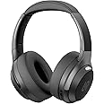 Porodo Soundtec Eclipse Wireless Over-Ear Headphones, High-Clarity Mic with ENC, 50 Hours Playtime, 400mAh Battery, Multi Function Buttons, Type-C Charging, Compatible with All Phones - Black