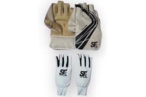 Nylon Saifi Sports Sports Cricket Wicket Keeping & Inner Gloves For Youth & Mens Age Group,Multicolour