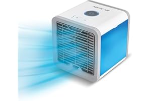 Livington Arctic Air – Das Original aus dem TV - Luftkühler mit Wasserkühlung - Mobiles Klimagerät ohne Abluftschlauch – Luftbefeuchter - Verdunstungskühler - Ventilator klein