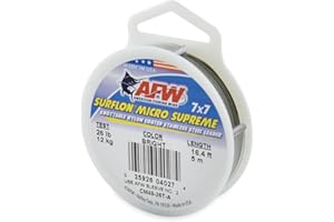 American Fishing Wire Surflon Micro Supreme Nylon Coated 7x7 Stainless Steel Leader Wire