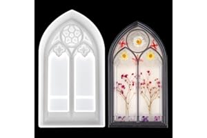 Zayookey Moules Résine Époxy Boîtes Fenêtre D'église Moulle Silicone Rangement à Bijoux Moule en Coulée Resin Trinket Box Mold pour Bricolage Résine Artisanat Porte-Savon (Box Mold B)