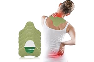 HOBRIWETO Pain Reliefe Patch, Schmerzlinderndes Wärmepflaster, 60 Stück Natürliche Kräuterpflaster für Rücken, Nacken und Schultern, Sofortige und Langanhaltende Schmerzlinderung
