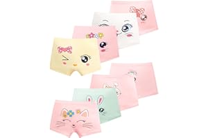 Adorel Culotte Shorty sous-Vetements Coton Fille Lot de 8