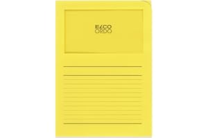 Elco Ordo 73695.72, "Classico" Cartellina con Finestra - Giallo acceso- confezione da 10