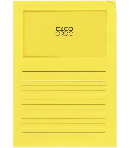 Cartelline Con Finestra Sintex - 50 Pezzi Gialle Per Documenti A4, Cartoncino 120 Gr - Foto 9