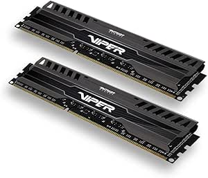 Patriot Viper 3 Series, Black Mamba, DDR3 8GB (2 x 4GB) 1600MHz Dual Channel Kit (PV38G160C9K)