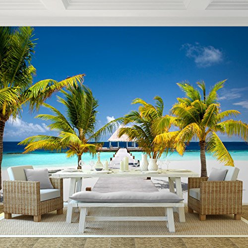 Fototapete Meer 308 x 220 cm – Vliestapete – Wandtapete – Vlies Phototapete – Wand – Wandbilder XXL – !!! 100% MADE IN GERMANY !!! Runa Tapete 9035010b - 2