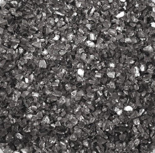 Spiegelglasgranulat, Spiegelglas 1-4 mm. 5 kg. Farbe: Grau ANTHRAZIT -84