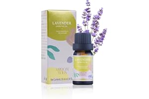 ABLOOM MOON Olio essenziale di lavanda, olio essenziale per aromaterapia, per umidificatori, diffusori, massaggi, cura dei capelli, 10ml