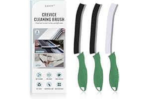 SXhyf Rifugio di pulizia - pennello per la pulizia della fessura setole dura, spazzola per pulizia di gap multifunzionale, strumenti di pulizia per uso domestico, casa, cucina, bagno (Verde)