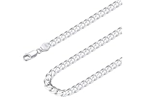 Suplight Collana Uomo Argento 925 36/46/51/56/61/66/71cm Larghezza 3/5mm Collana Catena Cubana Figaro Catena Argento 925 Uomo Collana Uomo Argento con Confezione Regalo