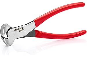HAUTMEC 7 Inch Nail Puller Pliers Tool, CR-Ni Steel End Cutting Pliers with Non-Slip Grip, Nails Remover Tools with Polished Finish, End Cutting Nippers Tool for Pulling Nails and Wires HT0158-UK