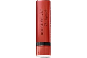 BOURJOIS - Rouge À Lèvres Rouge Velvet The Lipstick 05 Brique-A-Braque - Ultra Pigmenté - Fini Mat Intense - Longue Tenue 24H - Applicateur Précis - Sensation Lèvres Nues