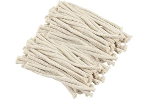 Niaciswe Meche Bougie 100 Pièces Mèche pour Lampes à Huile 16cm Meche Lampe à Huile en Coton Mèche Lampe à Pétrole Mèche de Rechange Meche Lampe a Petrole pour Lampe à Alcool Lampe a Petrole