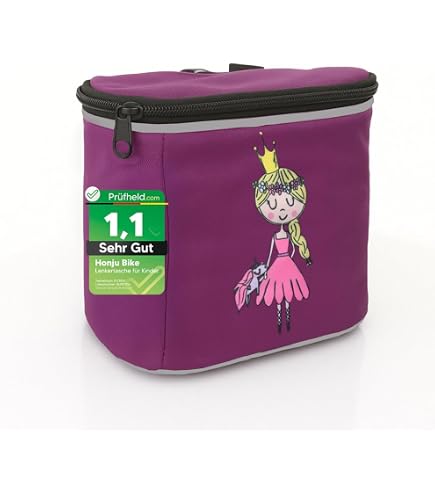 PUKY LT 2 Kinder Fahrrad Lenkertasche pink/schwarz : Amazon.de: Sport &  Freizeit
