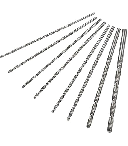 QUARKZMAN 10pcs Forets Extra Longs 2mm HSS - Perceuse Hélicoïdale Pour Métal Bois Plastique