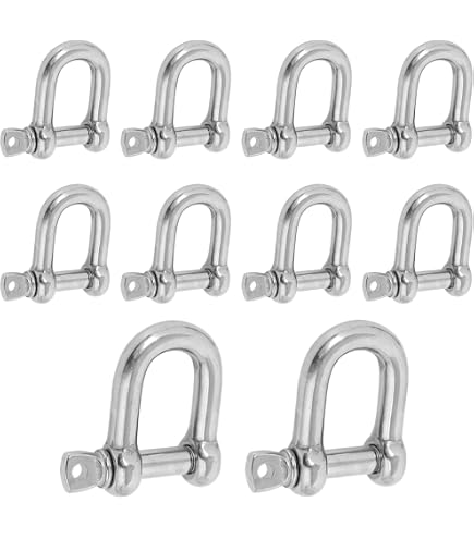 Lot de 2 manilles droites inox, STANDERS, Diam.5 x l.10 mm | Leroy Merlin Lot de 2 manilles droites inox, STANDERS, Diam.5 x l.10 mm | Leroy Merlin