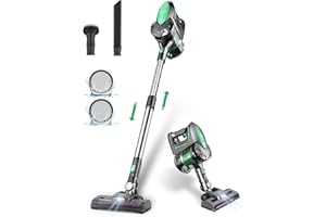 Vactidy Cordless Vacuum Cleaner, Blitz V8 Stick Vacuum Cleaner with 20Kpa Powerful Suction, Up to 35mins with Detachable Battery, Lightweight Hoover Cordless for Hardwood Floor Carpet Pet Hair