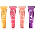 4 Pcs Glowy Lip Balm Set, Moisturizing With Vitamin E, Reduces Lines, Enhances Color, Sleeping Mask, Glow Oil, Long Lasting Repairing