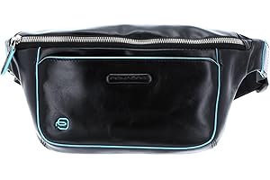 Piquadro Blue Square Bumbag Nero, Nero, Taglia unica, Piquadro Blue Square Bumbag Nero