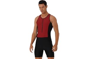 Doomiva Herren Badeanzug Einteiler Schwimmanzug Bademode mit Bein Männer Wassersport Surfanzug Shorty Beachwear Sportbody