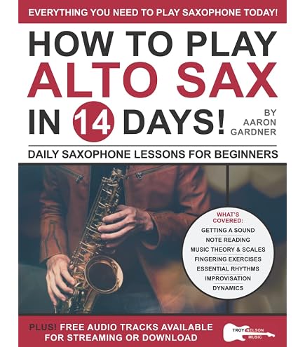 Tableau de doigté pour saxophone - Guide de base - Table de comparaison d' exercice - Gamme de notes standard - Papier enduit portable pour débutants