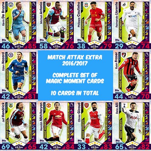 Preisvergleich Produktbild 2016 / 17 MATCH ATTAX EXTRA VOLLSTÄNDIGEN SATZ VON MAGISCHER MOMENTE KARTEN