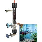 25W Safe Submersible Heater for Aquariums with Adjustable Thermostat, Anti-explosion Quartz Glass, Precise Temperature Contro
