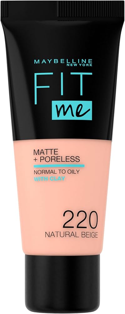 Maybelline New York Fit Me Matte+Poreless Fondöten - 220 Natural Beige (30 ml)