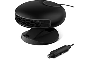 Blytra 12V Bilvärmare & Avfrostare, 150W 12V Värmefläkt med 360° rotation, Snabb uppvärmning för vindruta, Bärbar värmare för