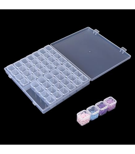 Scatola Organizer 56 Scomparti Per Diamond Painting - Porta Accessori, Perline E Strass, Ideale Per Fai Da Te - Foto 5