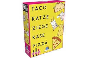 Blue Orange, Taco Katze Ziege Käse Pizza, Partyspiel, Kartenspiel, 2 bis 8 Spieler, ab 8 Jahren, 10 Minuten, Deutsch
