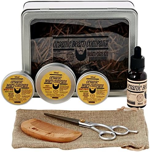 Organic Beard Mystic Nights Beard Grooming Kit in Luxury Gift Box - Pack of 7