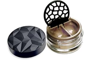 ‎LENSBIX Lensbix Kontaktlinsenbehälter Geometric. Erwachsenes Accessoire mit futuristischem 3D Deckeldesign. Das stilvolle Geschenk für alle die gerne Linsen tragen. (No20 Bronze)