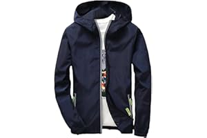 ZYPAINIY Chaqueta Impermeable Hombre con Capucha Detalles Reflectantes - Cortavientos Hombre Resistente Ligero Deporte Running Plegable - Poncho Chaqueta Lluvia Nieve Hombre Impermeable Viaje Fluo Invierno