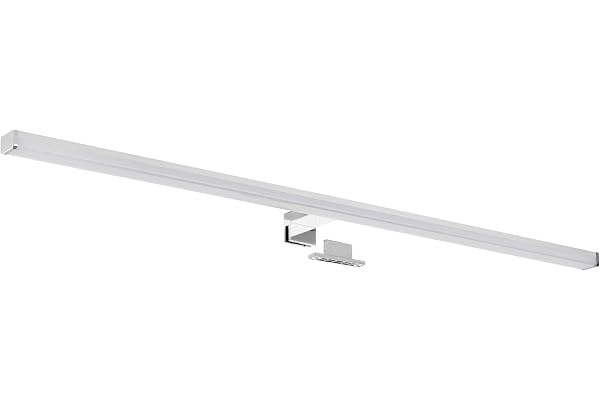 SEBSON® LED Lampe Miroir Salle de Bain 90cm, Lumière de Surface + Lumière de Serrage, IP44, Blanc Neutre 4000K, 15W, 1300lm - 900x98x44mm