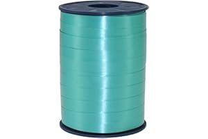 PRÄSENT C.E. PATTBERG Cinta regalo color turquesa, 250 m de cinta embalar para rizar, 10 mm ancho para manualidades, decoración y envolver regalos para cualquier ocasión