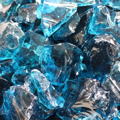 Glasbrocken Ocean blue 50-120 20 kg