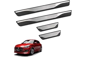AILZNN Einstiegsleisten Abdeckung Zierleisten FüR Suzuki Swift 2005-2020, Edelstahl TüRschweller Schutz Leisten Schwellerleisten Interieur Ladekantenschutz Auto ZubehöR, 4 StüCk